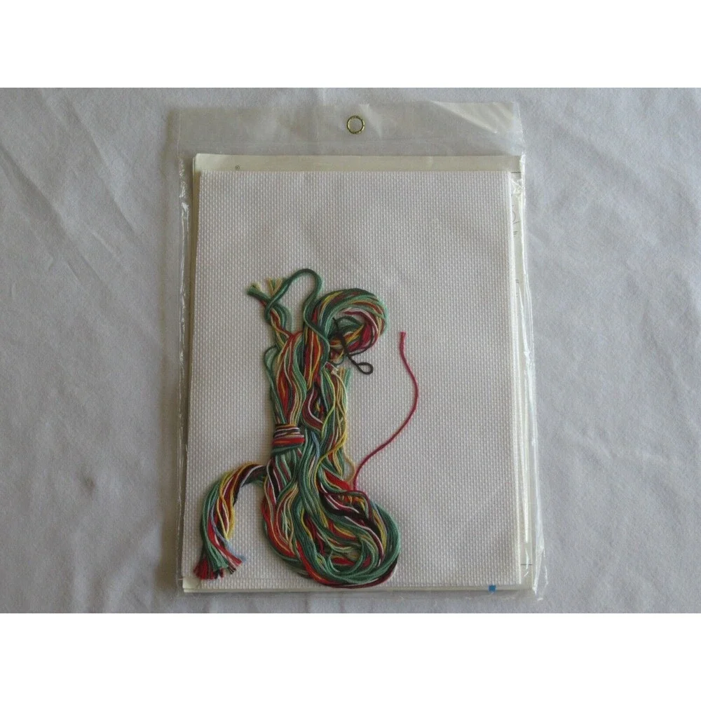Daisy Kingdom Cross Stitch Kit Angel Bunnies Christmas Stocking #82873  Bucilla